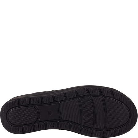 Botki damskie Syrena SH 786 czarne skórzane wygodne tęgość H+