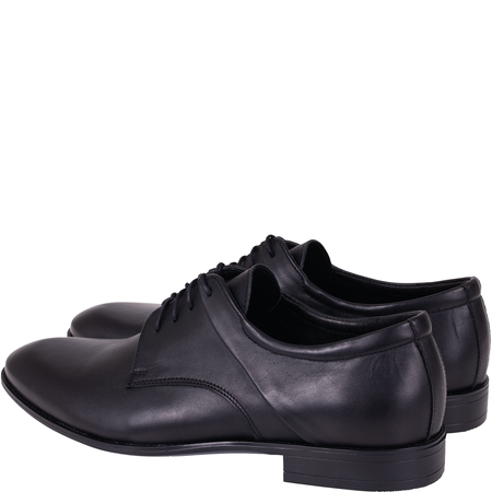 Półbuty męskie Syrena SI 400-459 czarne skórzane