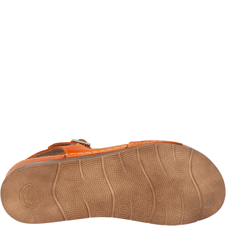 Pomarańczowe sandały damskie skórzane Syrena SST 924