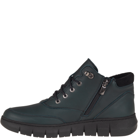 Botki damskie skórzane Syrena SH 561 zielone | Polska marka