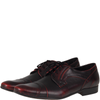 Półbuty męskie wizytowe skórzane Syrena  SST 151 bordowe