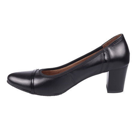 Piękne czółenka damskie skórzane marki Syrena SWB 22011 czarne