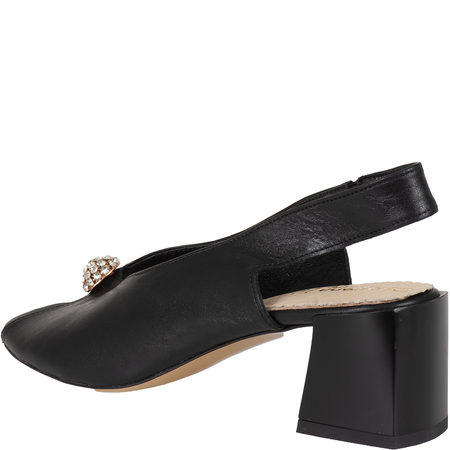 Sandały damskie Syrena SLA 994/C czarne, skóra licowa