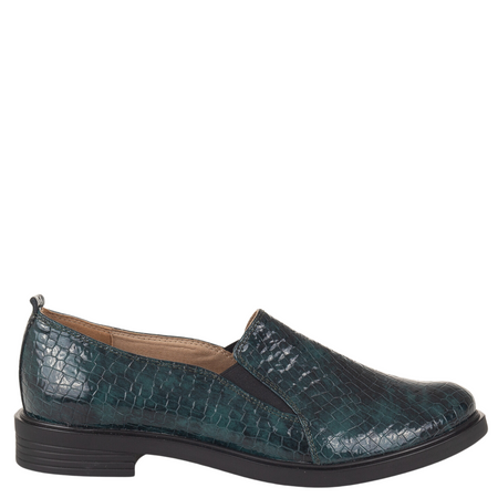 Półbuty damskie wsuwane skórzane Syrena SE 0061 zielone