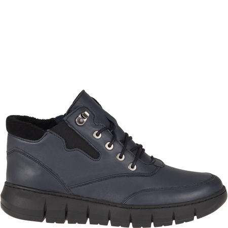 Botki damskie skórzane Syrena SH 561 granat | Polska marka