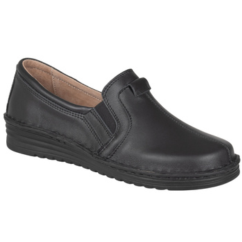 Czarne półbuty damskie skórzane SOT 079/M marki Syrena