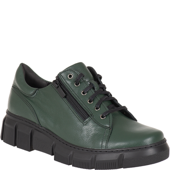 Damskie półbuty skórzane Syrena SWB 030 zielone