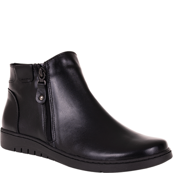 Botki damskie Syrena SE 0051 czarne - skóra naturalna