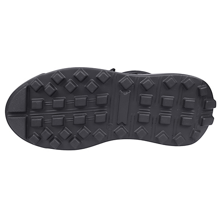 Botki damskie na grubej podeszwie skóra naturalna Syrena SBB 1278 czarne