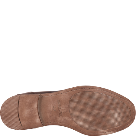 Skórzane półbuty męskie marki Syrena SI 424-841 brązowe