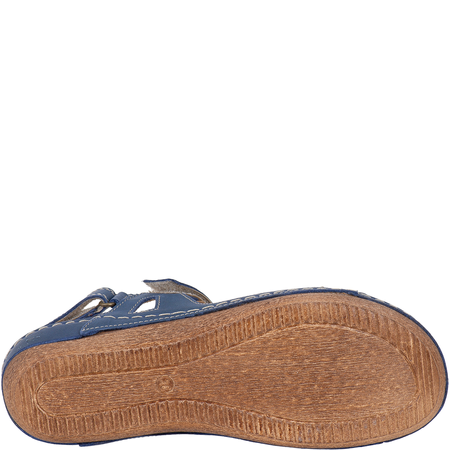 Sandały damskie skórzane granatowe Syrena Comfort SH 205