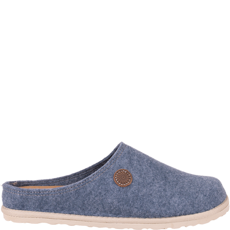 Kapcie damskie INBLU CS000047 błękitne - filcowe