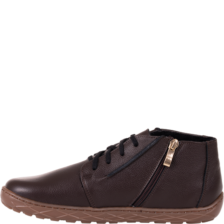 Botki barefoot marki Syrena SGO B011 groch brąz - skóra naturalna