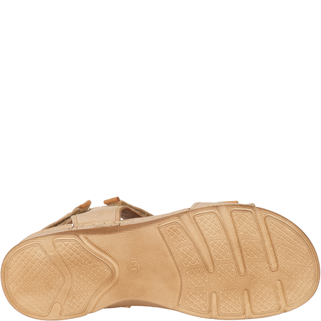 Sandały skórzane damskie marki Syrena SST 990 beżowe