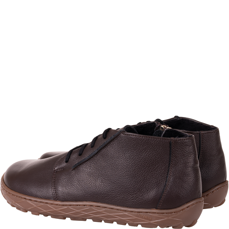 Botki barefoot marki Syrena SGO B011 groch brąz - skóra naturalna