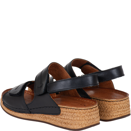 Sandały skórzane damskie marki Syrena SST 993 czarne