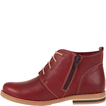 Botki damskie zimowe marki Syrena SST 4000/D bordowe