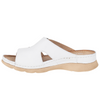 Klapki damskie Syrena SOT 423 - skóra naturalna w kolorze białym.