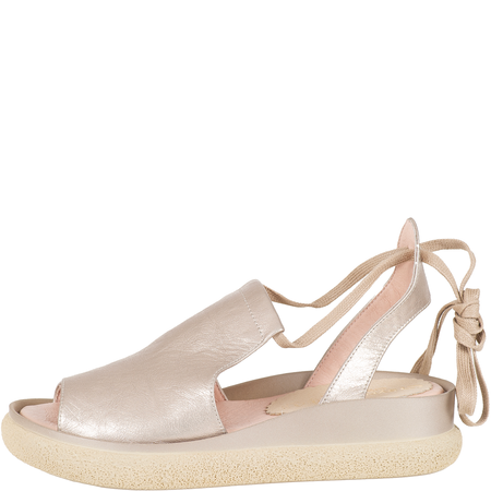 Sandały damskie Syrena SLA 970 szampan, skóra licowa