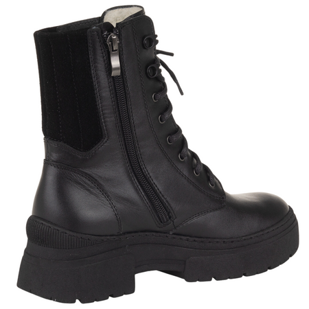 Trzewiki skórzane Syrena K-275 czarne - wygodne i ciepłe