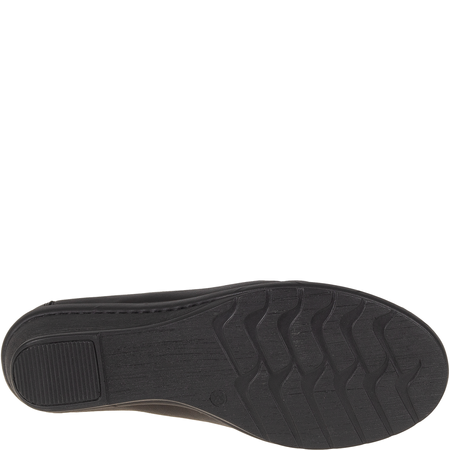 Półbuty na koturnie skórzane Syrena SST 1593/50 czarne