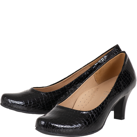 Czółenka damskie skóra naturalna Syrena SE 7115/12 czarne