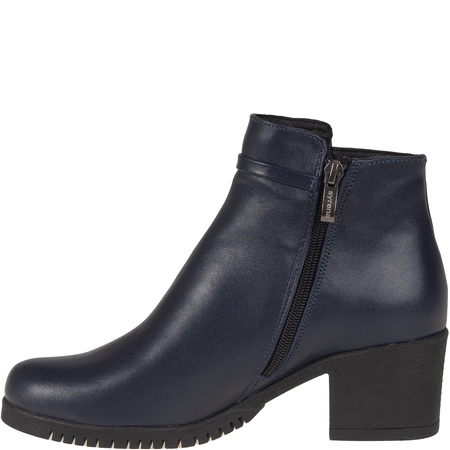 Granatowe botki damskie na obcasie marki Syrena SE 0046