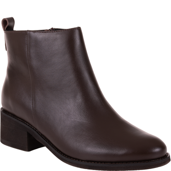 Komfortowe botki damskie skórzane Syrena SPU B-273 czekolada