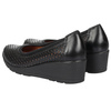 Półbuty ażurowe damskie skórzane Syrena SWB 026 czarne