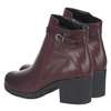 Bordowe botki damskie na obcasie marki Syrena SE 0046