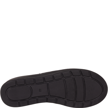 Czarne półbuty damskie skórzane Helios 462 komfort