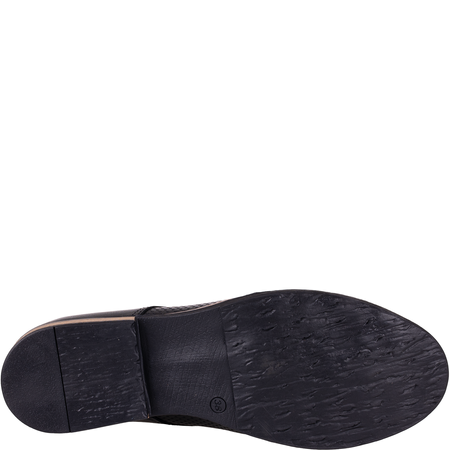 Półbuty damskie Syrena SWB 010 czarne skórzane klasyczne