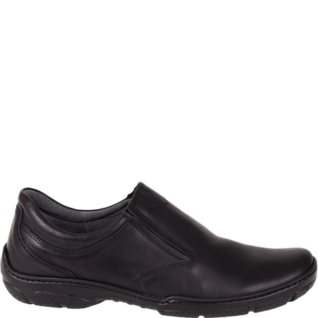 Skórzane półbuty męskie Syrena SI 422A-459 czarne