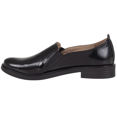 Półbuty damskie wsuwane skórzane Syrena SE 0061 czarne