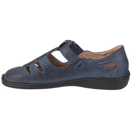 Granatowe przewiewne półbuty na rzepy SOT 067 marki Syrena