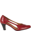Czółenka na obcasie czerwone skórzane marki Syrena SWB 096