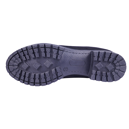 Polskie półbuty zamszowe z linii eco w kolorze czarnym model EDA 318