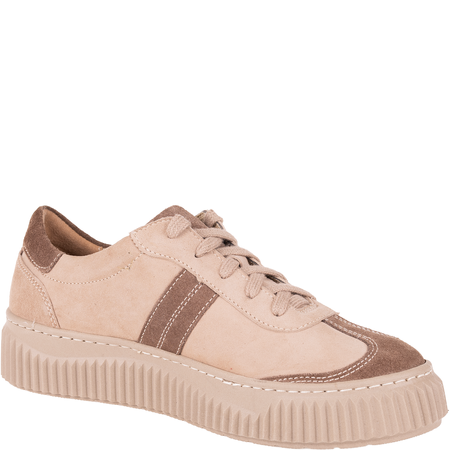 Półbuty Syrena SGO 2061 beż/brąz - skórzane, lekkie, wygodne