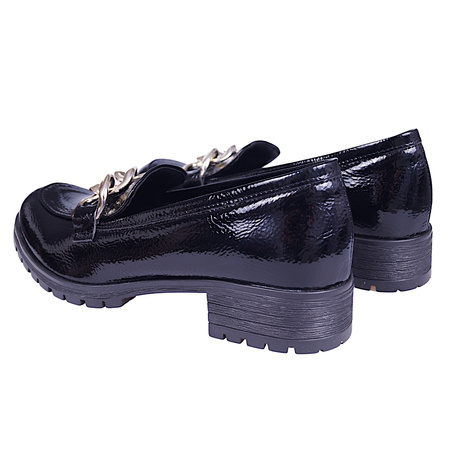 Polskie półbuty z linii eco w kolorze czarnym model EDA 318