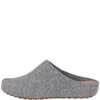 Kapcie damskie Syrena SH 104 szare z wkładką skórzaną