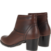 Botki damskie Syrena K-246 brązowe, skóra, komfort i styl