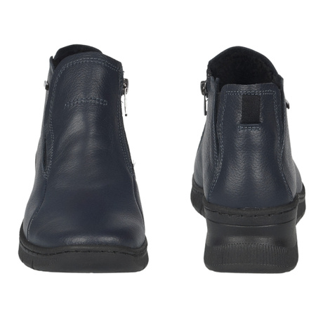 Komfortowe botki damskie Syrena SH 552 granatowe