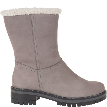 Zimowe botki ocieplane Syrena SST 4075 szare, nubuk