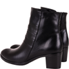 Czarne botki damskie skórzane na obcasie - Syrena SE 400