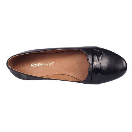 Czółenka skórzane damskie marki Syrena SWB 22013 czarne
