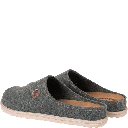 Kapcie damskie INBLU CS000047 zielone - filcowe