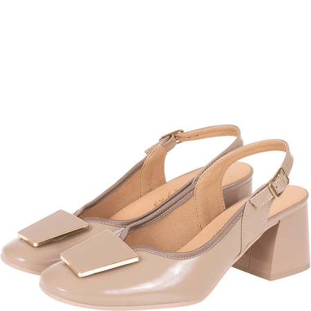 Beżowe sandały marki Syrena SGO 2099 - skóra naturalna