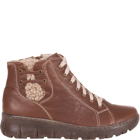 Trzewiki damskie skóra naturalna Syrena SH 789.086 brąz