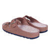 Wygodne klapki męskie skóra naturalna SYRENA SH 813 brąz