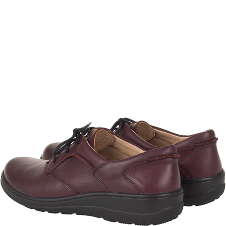 Wygodne półbuty damskie Syrena SH 715-2 ciemna wiśnia